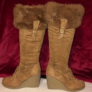 Bamboo Chestnut faux fur -Size 7